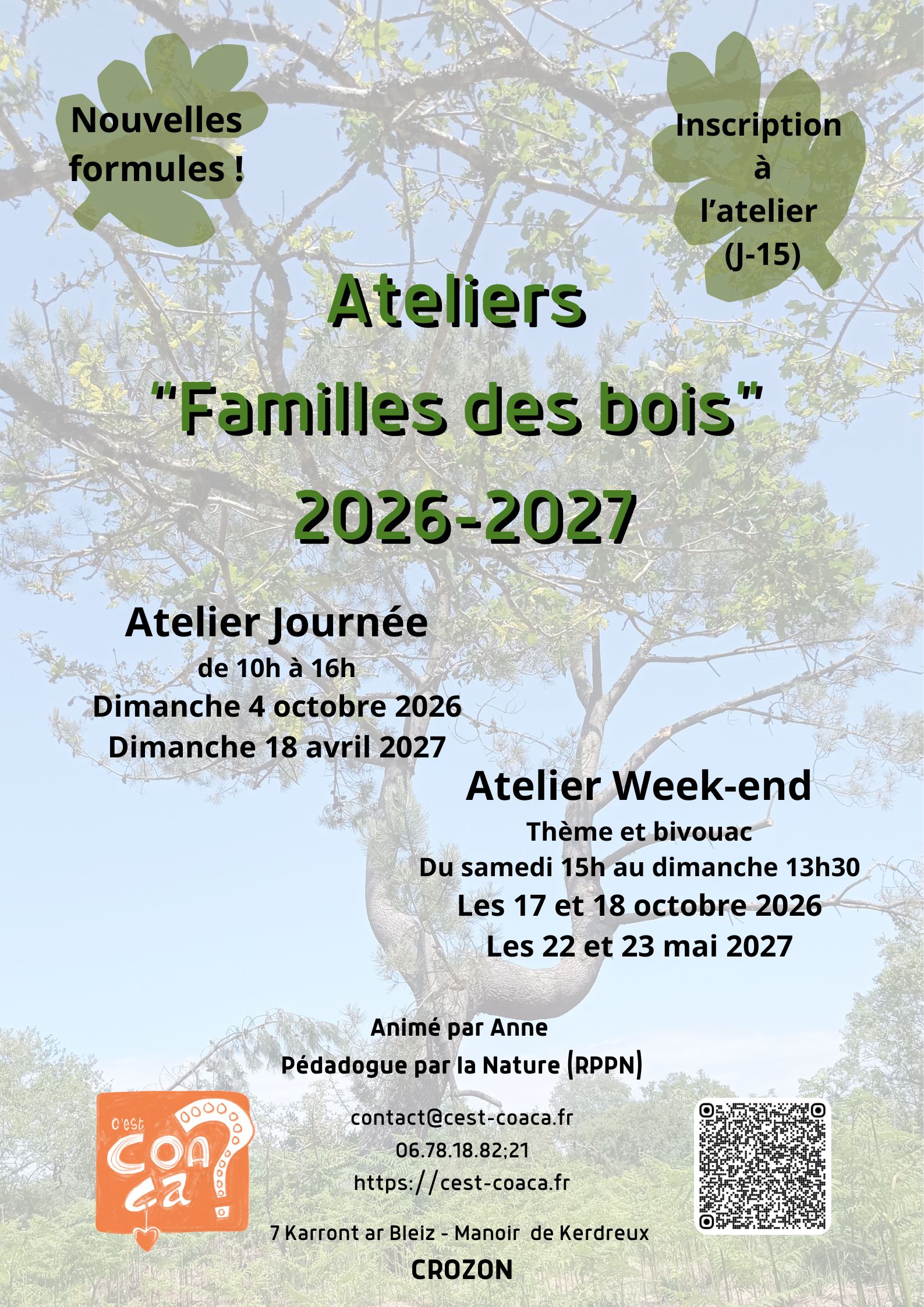 Familles des bois 2026-2027 Affiche